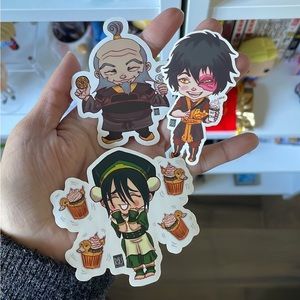 Avatar the Last Airbender and sailor moon stickers